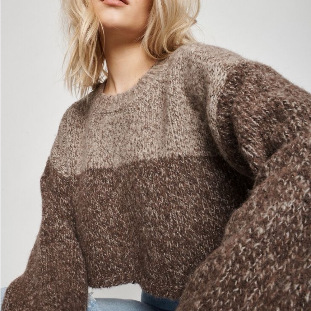 Garage Two-Tone Knit Sweater